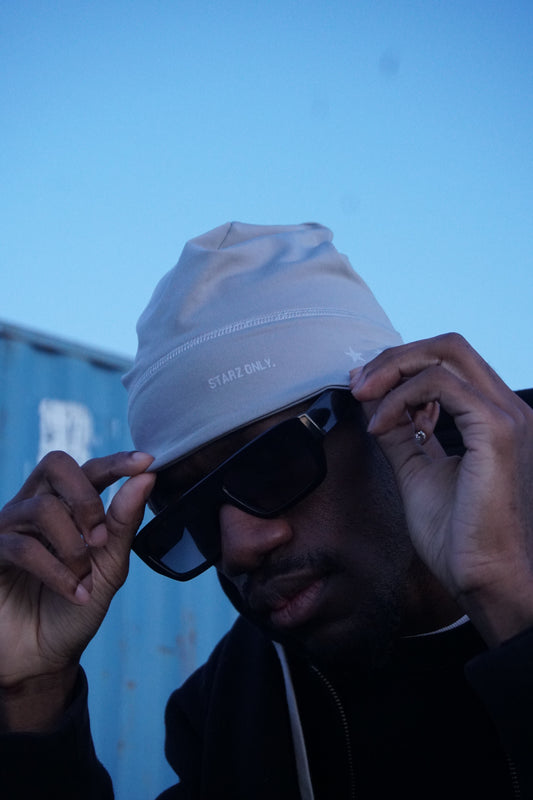 Grey "STARZ ONLY" Skull Cap - By Co.Starz